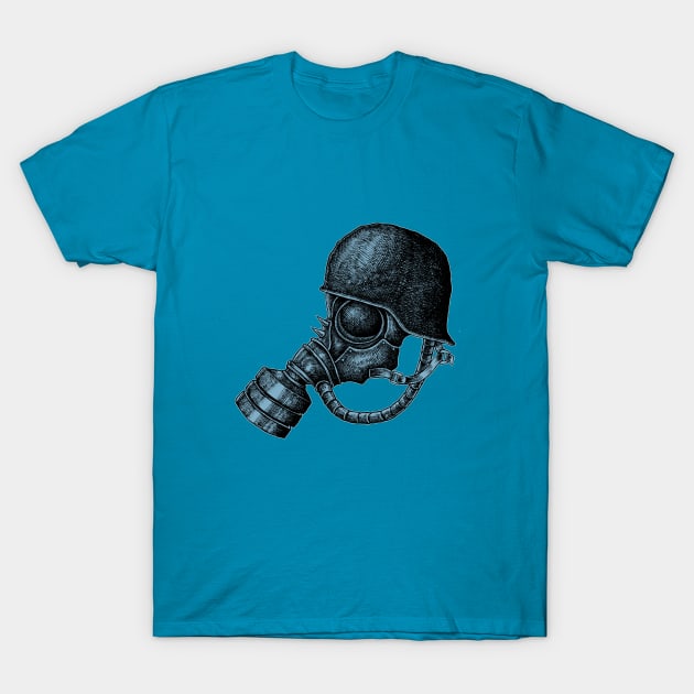 gas mask T-Shirt by HornArt